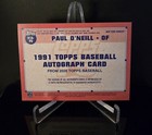 Auto      Paul O neill Sp 2026 Topps Series 1 Baseball 1991 Signed On Card  91a-po