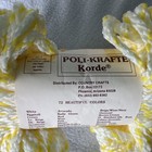 Macrame Craft Maxi Cord Lot 6mm 2x50 Yard Skeins Yellow Poli Krafte Korde Vtg