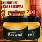 2pcs Beeswax Furniture Polish wood Seasoning Beewax Natural Wood Wax Traditional