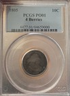 1805 Pcgs Po01 Draped Bust Silver Dime