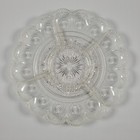 5-part Relish  Deviled Egg American Concord Clear Platter  Brockway Glass Co 