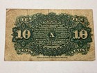 Us Fractional Currency 10c Ten Cents Note  Circulated  Uncertified Ungraded
