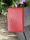 New Vintage 2000 Coach Red Madison Gramercy Address Book Planner Organizer