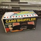 Vintage 2 Deck Automatic Card Shuffler Push Button Control Original Box 1987 Nos