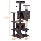 55  Safe Cat Tree Tower Activity Playing House Condo For Cat Rest Cat Furniture 