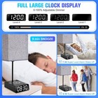 3-in-1 Bedside Table Lamp With Usb Ac Charging Ports Outlets And Alarm Clock