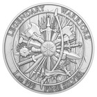 1 Troy Oz Attila The Hun Design  999 Fine Silver Round