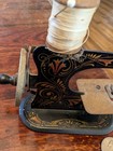Antique German Cast Iron Childs Toy Miniature Hand-crank Sewing Machine  Nr