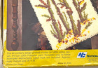 Vtg 70 s Latch Hook Rug Kit Nature s Own Cattails National Yarn Crafts 16  X 32 