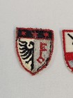 2 Vtg Patches Waffen Croatian Volunteer s Sleeve Shield   Geneva Coat Of Arms