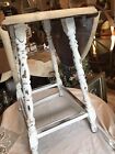 Farm Country Small Drop Leaf Table With Cow Stencil 