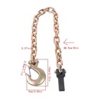 2 Pack 21 000 Lbs Trailer Safety Chains With Hooks 3 8      35  G80 Tow Chain