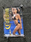 Corona Extra Bikini Girl Poster Blue Beach Beer Bar Store Display Breweriana