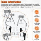 Extension Ladder Lock Replacement Parts Compatible 28-11 Rung Kit  Black 