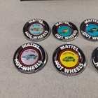 Lot Of 6 Vintage 1967-1969 Mattel Hot Wheels Redline Metal Collector Buttons 