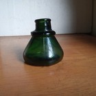 Beautiful Moss Forest Green Cone Ink Bottle Hand Blown 1890 Nice Color 