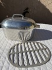 Vintage Wagner Ware Magnalite 8 Qt Oval Roaster 4265 P 3 Piece Set W  Trivet