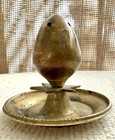 Vintage Indian Brass Incense Burner Pierced Dome Star Base Handmade 69g