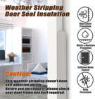 26 Ft Door Frame Kerf Non-adhesive Weather Stripping Seal Strip Pu Foam  Pe Cov