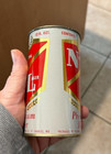 Clean National Lager Beer Flat Top Can Bottom Opened Fischbach St Charles Mo 3 2