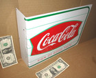 Coca-cola Coke - Fishtail Two Sided Flange Sign -sticks Out From Wall -dated  99
