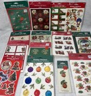 Vintage Hallmark American Greetings Christmas Holiday Stickers To From Lot