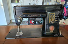 Singer Sewing Machine - Table - Cabinet - Knee Pedal - 1954