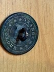 Antique Brass Plain Face Button Back Mark Orange Colour Military Uniform - 75 