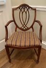 1940s Hepplewhite Shield Back Thomasville Arm Chairs Vintage