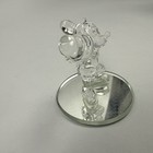 Disneyland Mickey Mouse Arribas Glass Figurine With Mirror Base