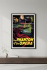      The Phantom Of The Opera Vintage Style Poster - 1925 Classic - Hi-res    