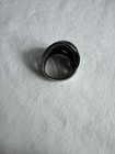 Vintage Signed Pz  Israel 925 Sterling Silver Multi-strand Wrap Ring