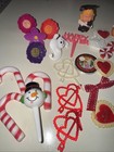 Vintage Cake Cupcake Toppers Picks Mixed Lot Holiday Plastic Decorations