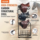 Freestanding Saddle Stand 3 Tiers English And Western Saddle Rack