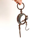 Antique Buffalo Hide Scale  Spring C Balance  European Mancur Moon Scale