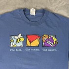 Vintage Disney Store Winnie The Pooh Shirt Mens Large Blue Bees Hunny Usa 90s