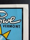 Stowe Vermont Skiing Vintage Souvenir Decal Sticker Skier Ski Travel Rare