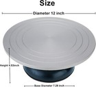 12 Inch Diameter Sculpting Wheel Heavy Duty Turntable Pottery Sculpting Wheel