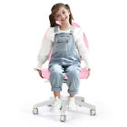 Pink Adjustable Height   Seat Depth Kids Study Chair Auto Brake Caster Girlchair