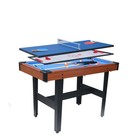 48    3-in-1 Multi Combo Game Table Set For Pool  Glide Hockey And Table Tennis