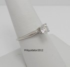 5 8ct Natural Round Diamond Solitaire Engagement Wedding Ring 14k White Gold
