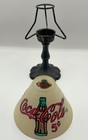 Vintage Coca-cola 5 Cent Glass Shade Tealight Candle Lamp Metal Base Coke