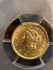 1853 G 1 Gold Liberty Head Dollar Type 1  1 Dollar Ms62