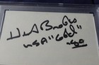 Herb Brooks Autographed 3x5 Card Usa Olympic Hockey 1980 Coach Psa Slabbed