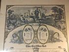 Antique 1893 Framed Marriage Certificate From New Castle Delaware 