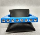 Plastic Square Plus Size Bangle Bracelet    Spring Colors  