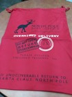 3 - Large Canvas Christmas Santa Claus Toys Bags  