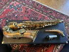 1927 Buescher True Tone Brass Saxophone Unlacquered With Case  Neck  Mouthpiece