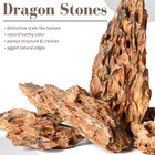 5 Pcs Natural Dragon Stone Rocks Aquarium Decor Reptile Tank Aquascaping