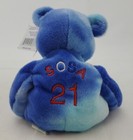 Mlb Sammy Sosa  21 Plush Bear 1999 Opening Day Salvino s Bammers Beano s Tie Dye